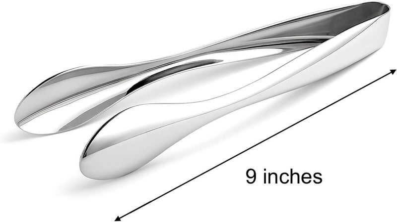 Natier Premium Stainless Steel Serving Tongs (9'' Large) - Image 2